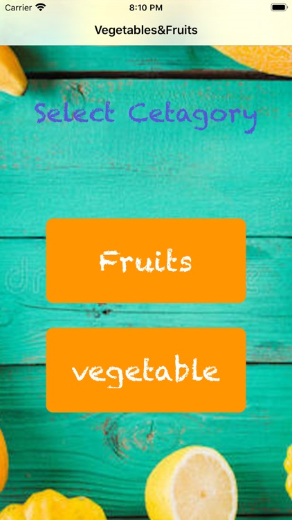 Learn Vegetables & Fruits