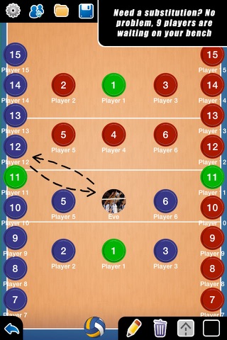 Coach Tactic Board: Volley - náhled