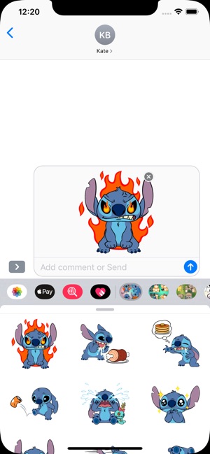 Cute Blue Koala Stitch Sticker(圖1)-速報App