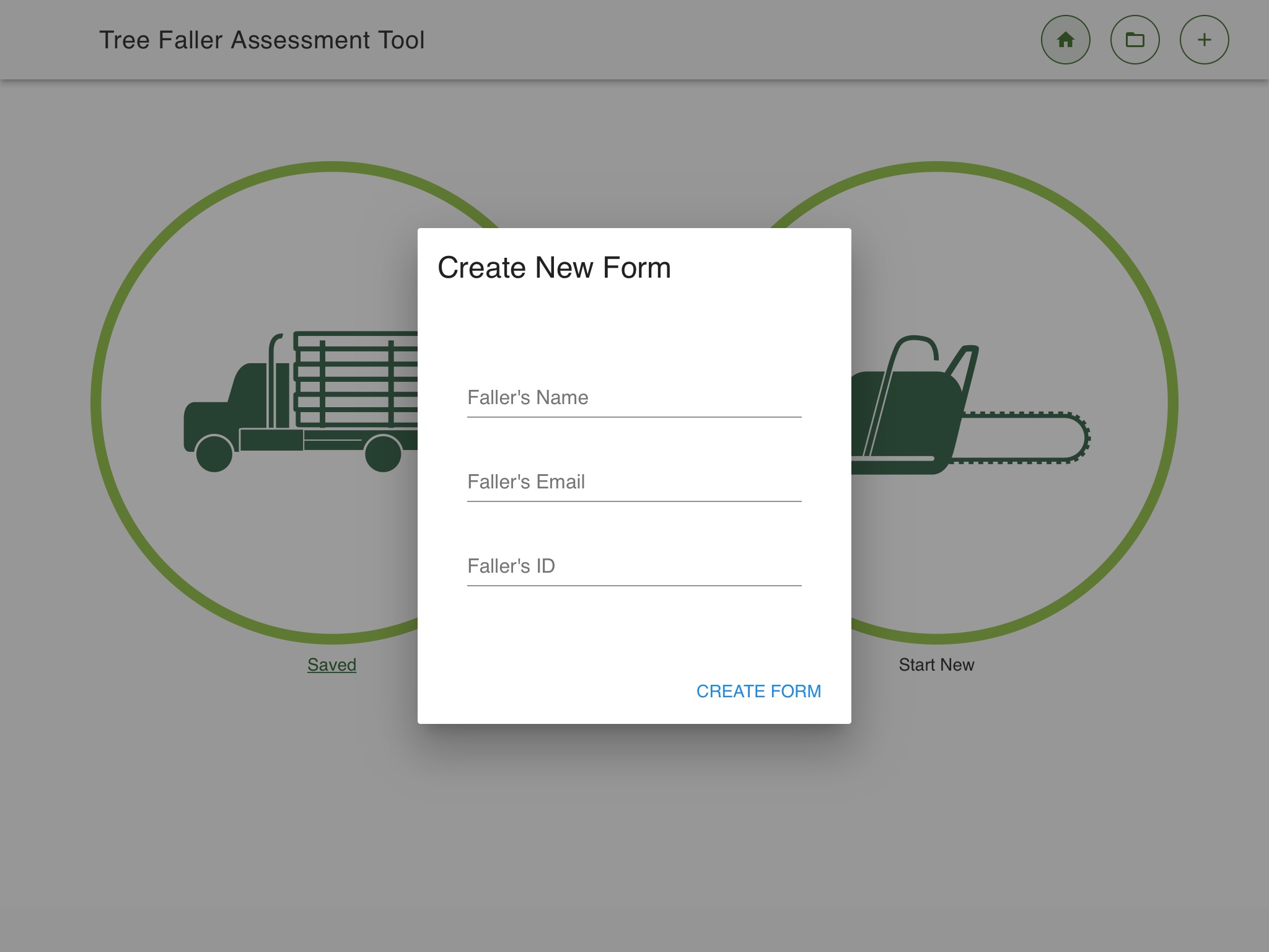 Tree Faller Assessment Tool screenshot 2