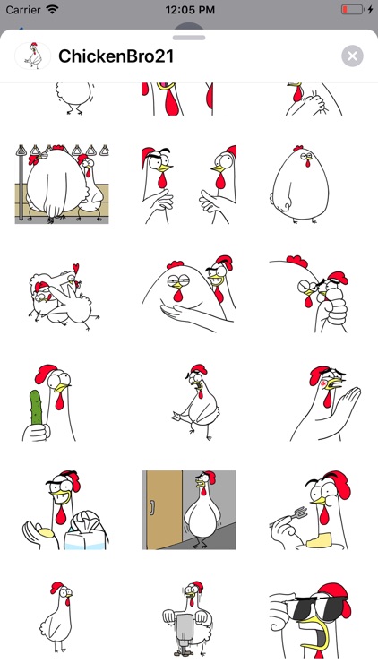 Chicken Bro 21 Sticker Pack