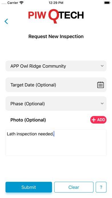 PIW QTECH Field App screenshot 4
