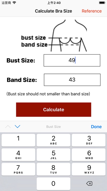 Bra Size Calculator by loay setrak