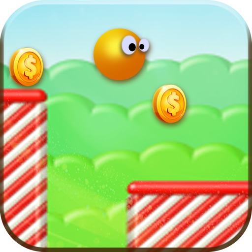 Jumping little yellow ball