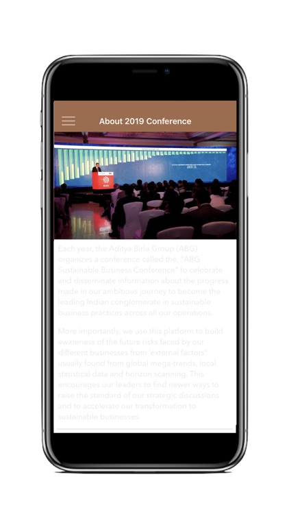 ABG Sustainable Conference App