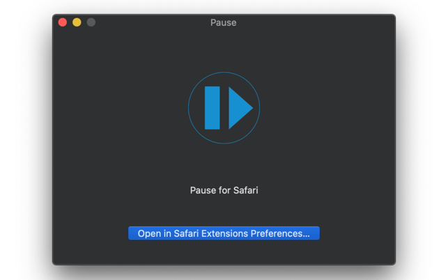 Pause for Safari