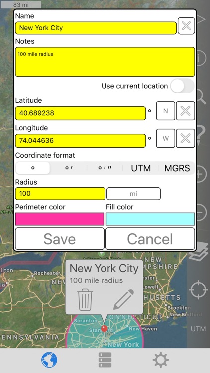 Radius on Map Full Version