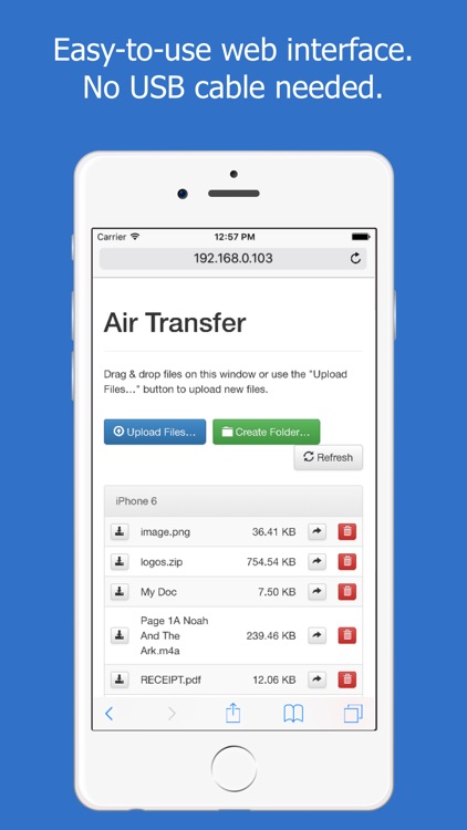Air Transfer : File Manager