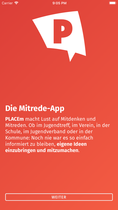 How to cancel & delete PLACEm - Die Mitrede-App from iphone & ipad 1