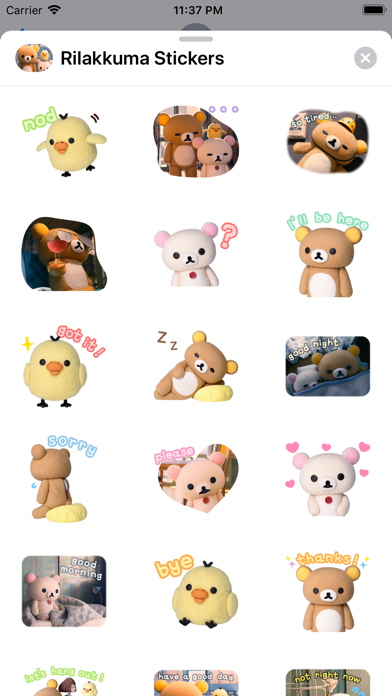 Rilakkuma and Kaoru Stickers screenshot 2