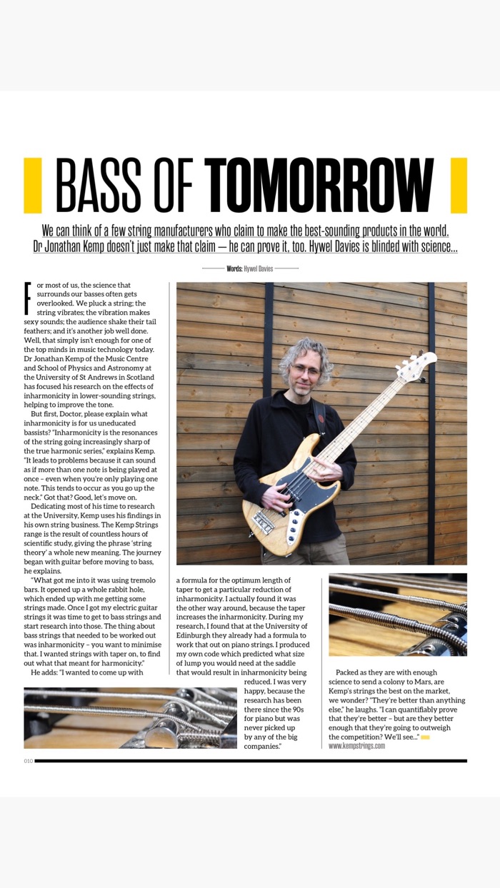 Bass The Bass Guitar Magazine