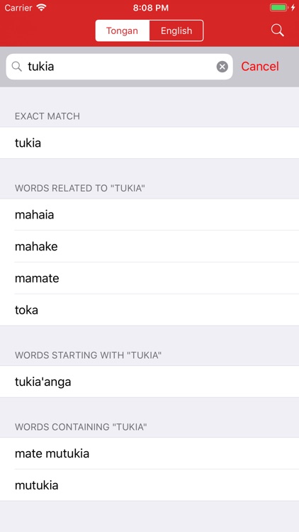 Tongan-English Dictionary
