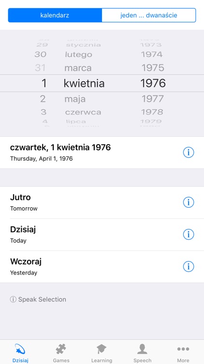 Learn Polish - Calendar