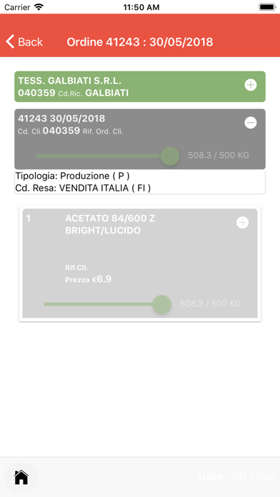 Linificio Gestione Ordini screenshot 3