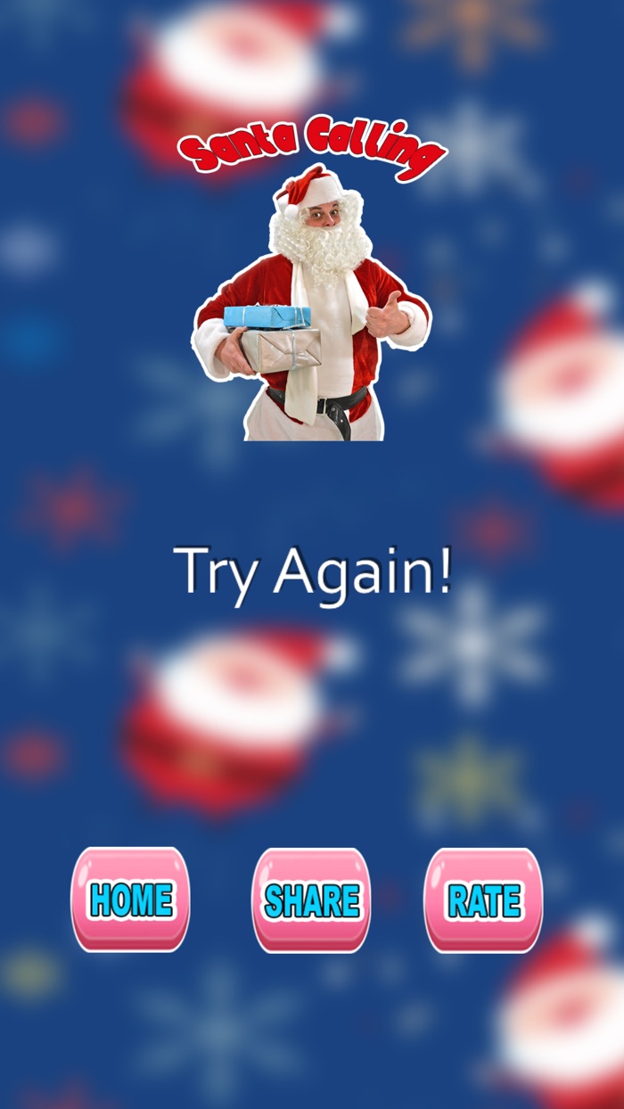 Calling Santa Claus.