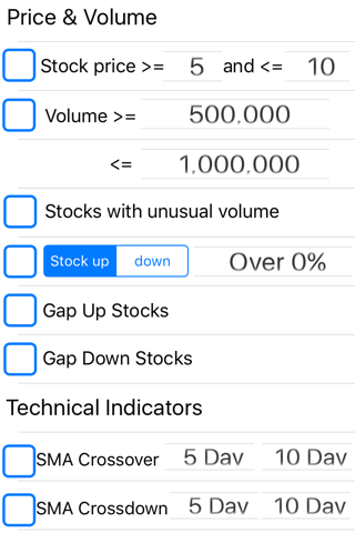 Stock Screener Pro - Technical - náhled