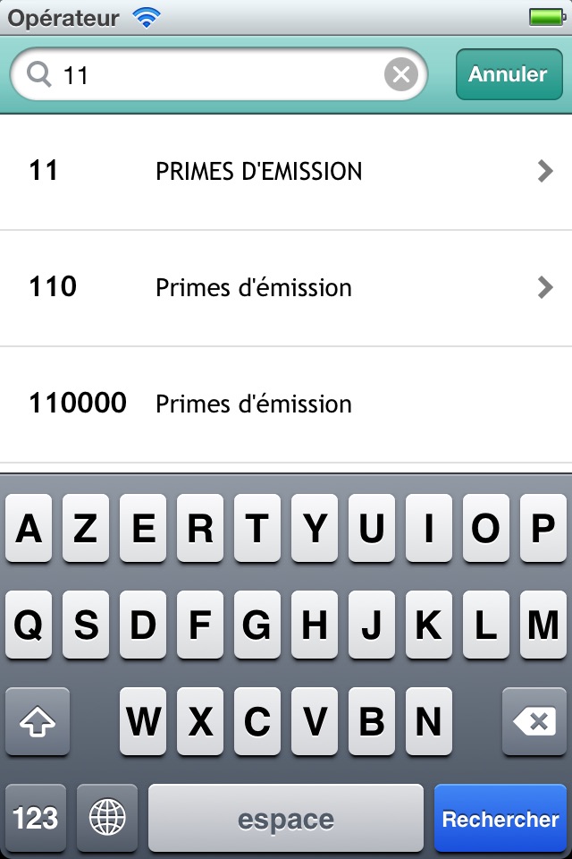 Belgian Chart of Accounts screenshot 3