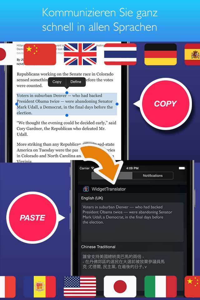 Widget Translator Pro language screenshot 2