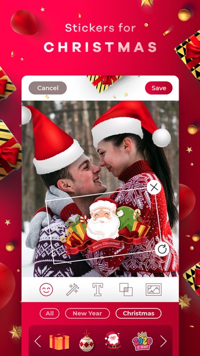 Screenshot #3 pour New Year & Christmas Editor