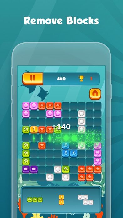 Aqua Puzzle With Blocks screenshot 3