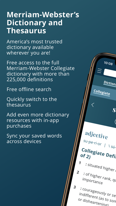 How to cancel & delete Merriam-Webster Dictionary from iphone & ipad 1