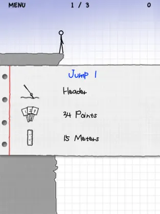 Captura 2 Stickman Cliff Diving iphone