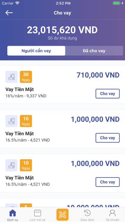 Fiin - Vay tiền, Cho vay tiền screenshot-3