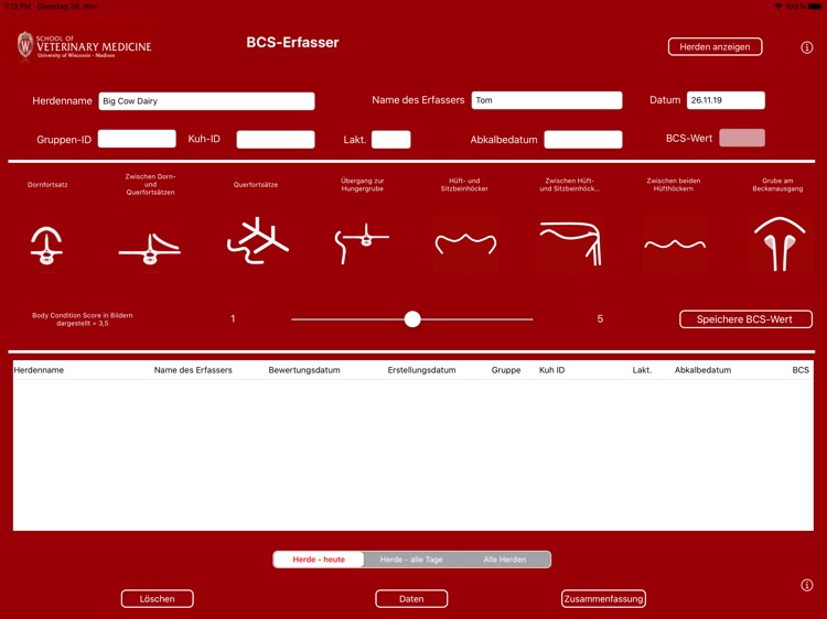 Body Condition Scorer