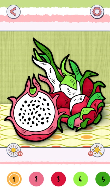 Coloring Book: Fruit Game screenshot-4