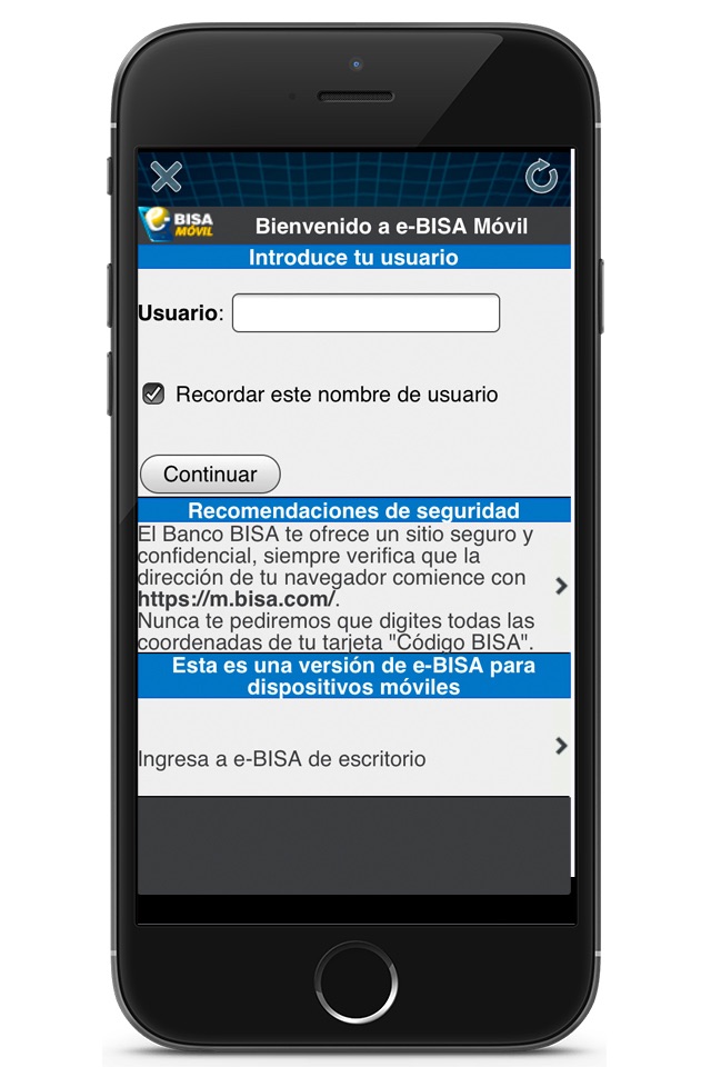 Banco BISA screenshot 2