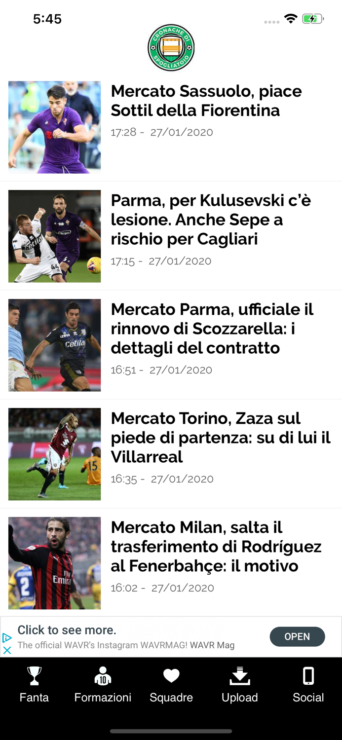 Cronache di spogliatoio