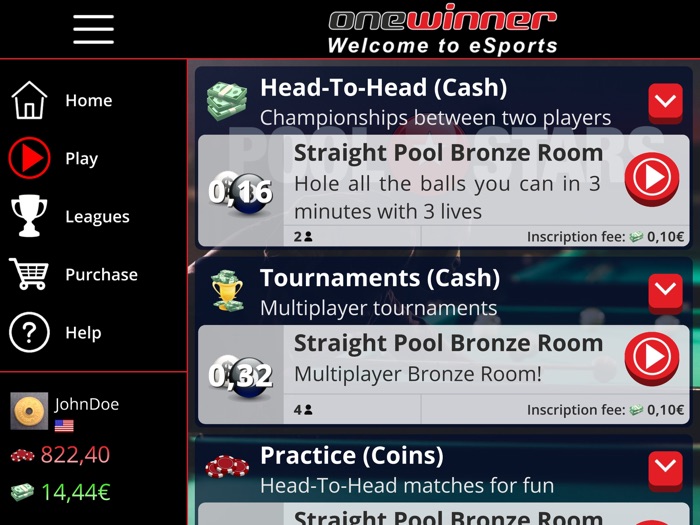 OneWinners PoolStars