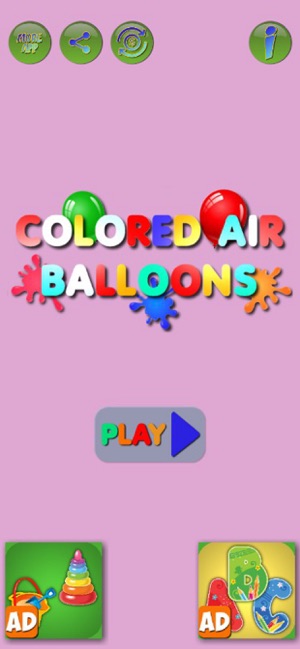 Coloring ballons baby games