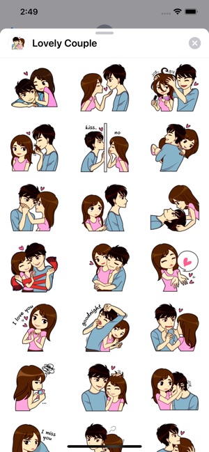 Lovely Couple Sticker Pack(圖1)-速報App