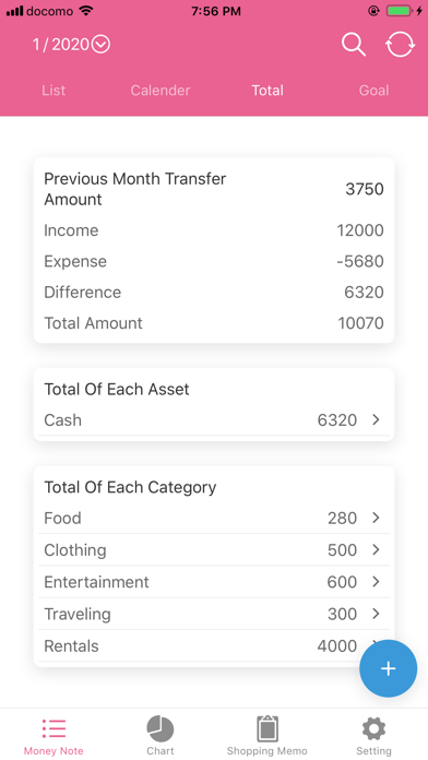 3Q MoneyNote-Simple Finance screenshot 3