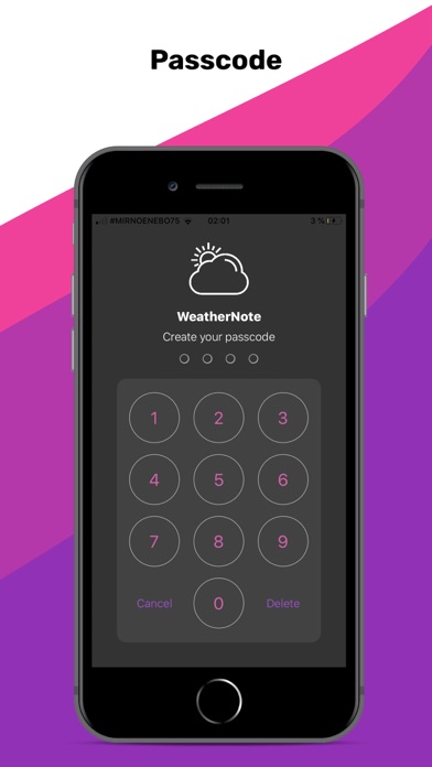 WeatherNote - Pass and weather screenshot 2