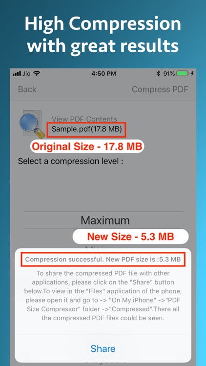 PDF Size Compressor screenshot-3