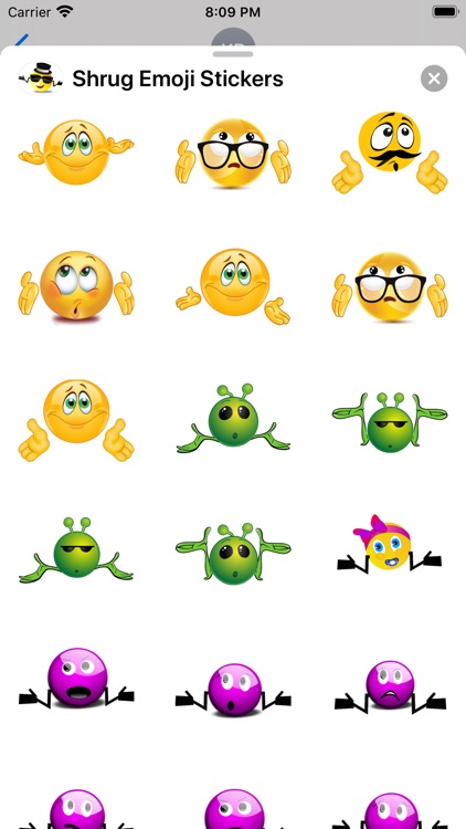 Shrug Emoji Sticker Pack screenshot-4