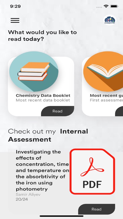 Chemistry for IB