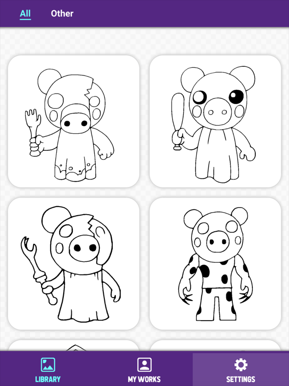 2020 Piggy Coloring And Drawing Iphone Ipad App Download - easy piggy roblox coloring pages