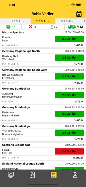 Bahis Verileri: Maç Sonuçları(圖7)-速報App
