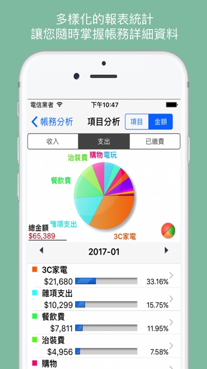 iMMIG 記帳小秘書 screenshot-3