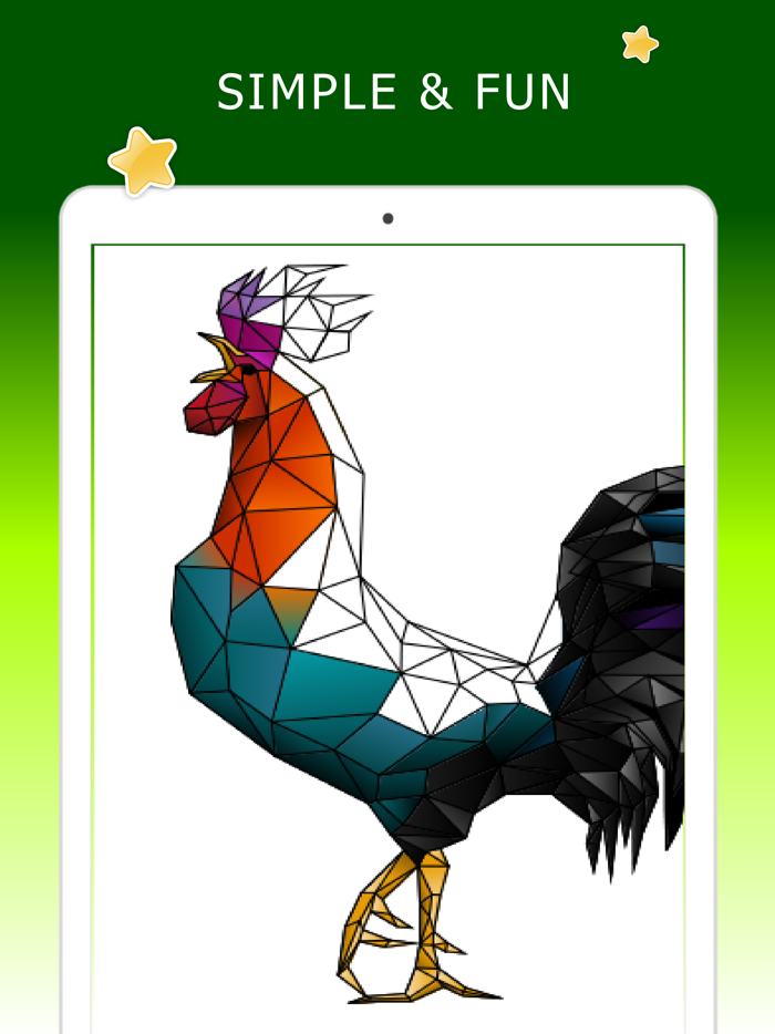 蝴蝶着色多边形艺术