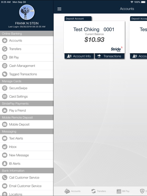 Stride-Mobile Banking for iPad screenshot-3