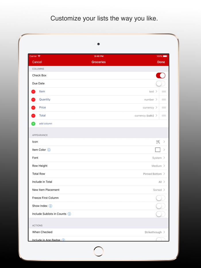 List Master - Your Lists
