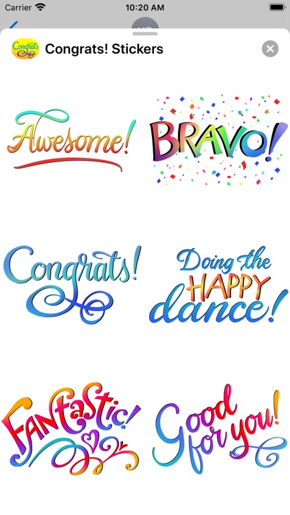 Congrats! Stickers