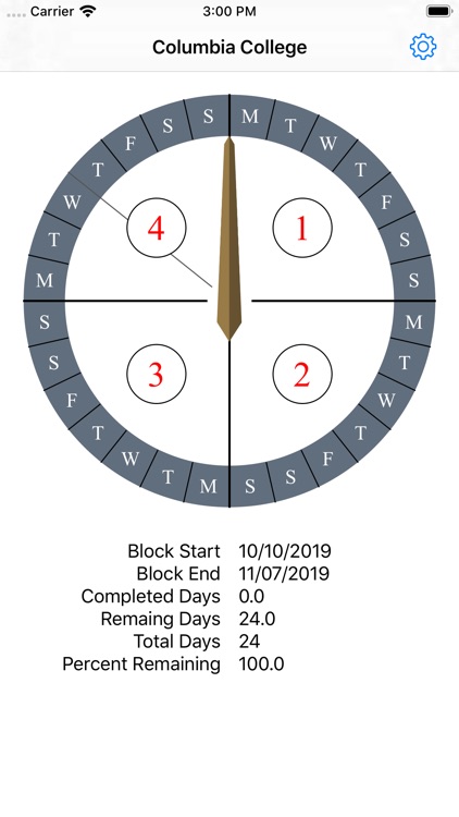 Block Schedule Clock