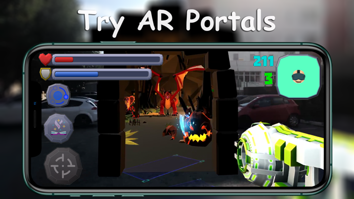 AR Shoot Gun app in our world