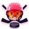 Fast-paced, arcade, one-on-one hockey action where the only rule is to score