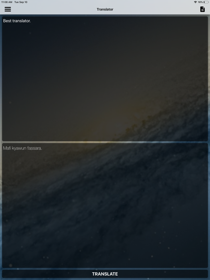 Hausa Dictionary Translator